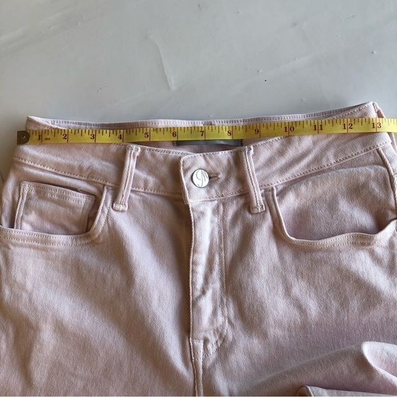 Mavi Viola High Waist Jeans Size 26/27 Raw Hem Ankle Pink‎ Denim - Picture 9 of 12